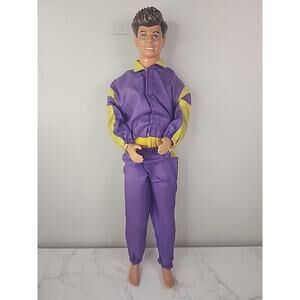 Rare Vintage Ken Doll Blue Eyes Rooted Hair Brunette 1968 Twist N Turn